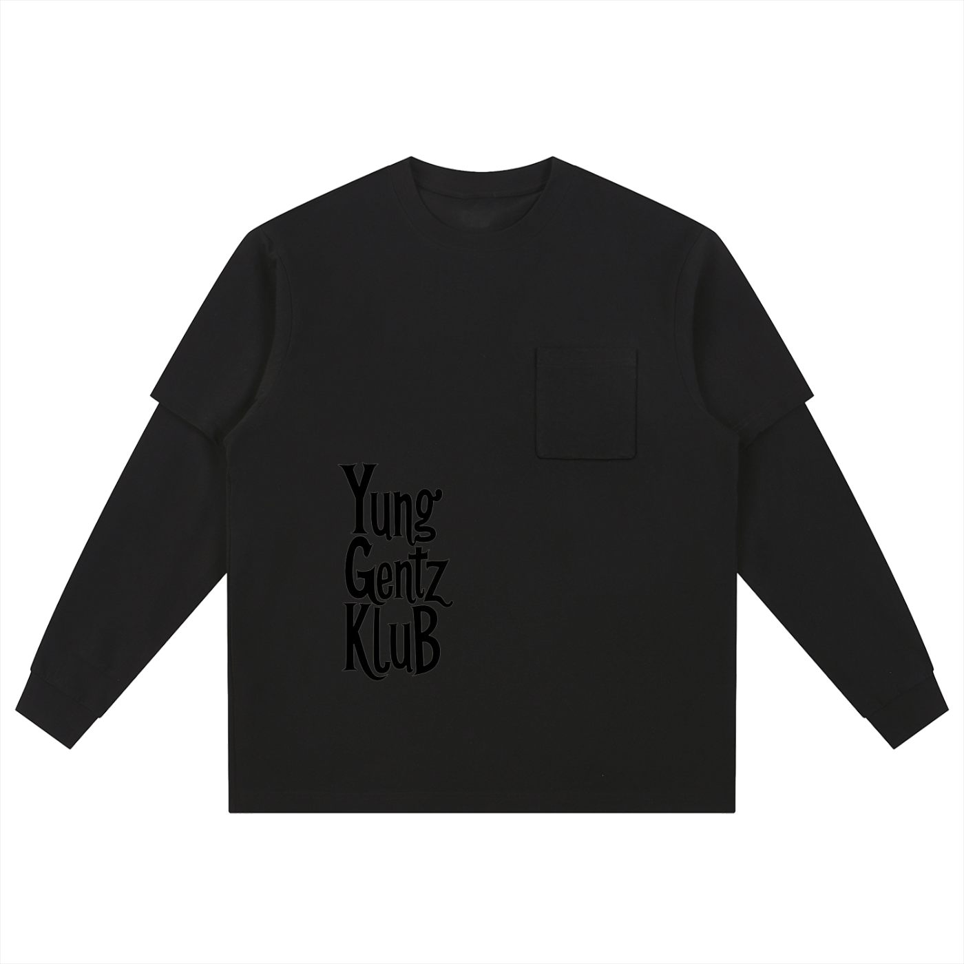 Layered Long Sleeve Oversized Tee
