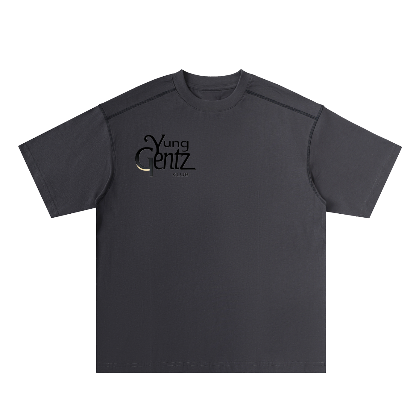Oversized Contrast-Stitched Cotton Tee
