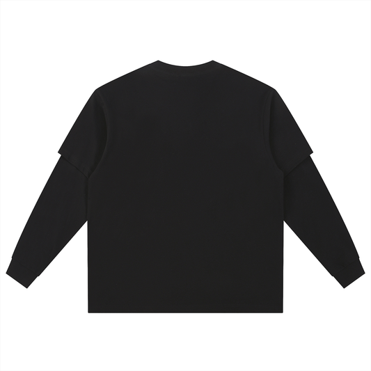 Layered Long Sleeve Oversized Tee
