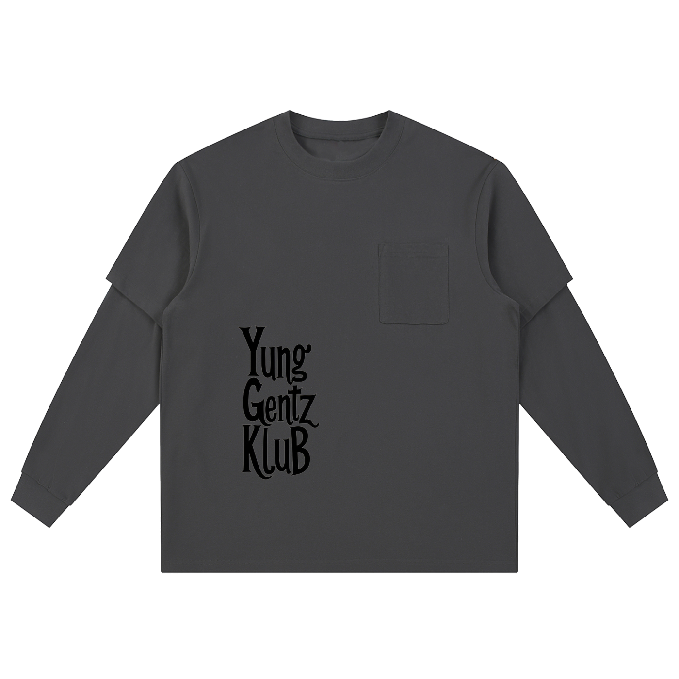 Layered Long Sleeve Oversized Tee
